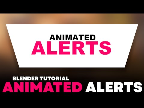 Blender Tutorial: Creating Animated Alerts / Overlays Using Shape Key (Motion Graphics)