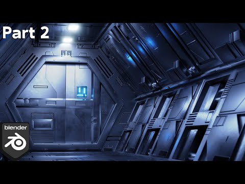 Sci-Fi Airlock Corridor – Part 2 (Blender Intermediate Tutorial)