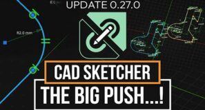 CAD In Blender One Step Closer… | CAD Sketcher 0.27.0 Update