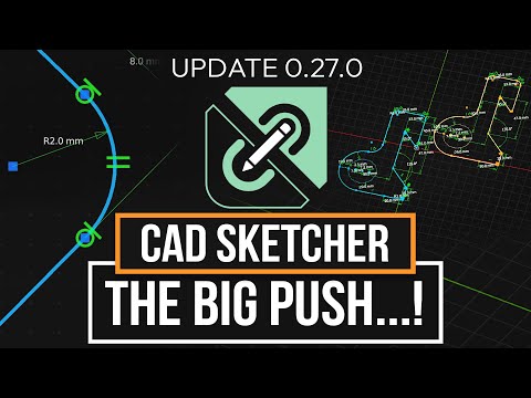 CAD In Blender One Step Closer… | CAD Sketcher 0.27.0 Update