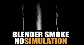 making fire trails without smoke simulation in blender