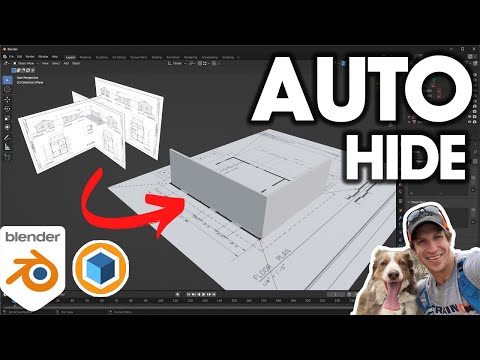 How to AUTO HIDE Reference Images for Modeling in Blender