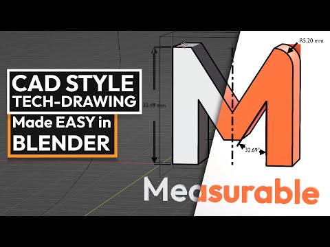 Ultimate CAD Tech Drawing Addon For Blender | Measurable