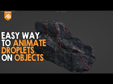 Easy way to animate water droplets on objects in blender