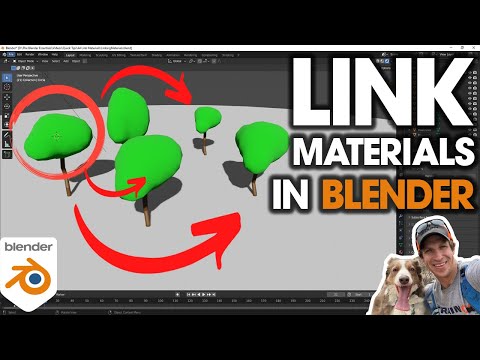 How to Link Materials Across Objects in Blender!