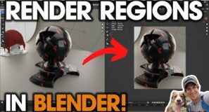 How to Use RENDER REGIONS in Blender! (Easy Tutorial)