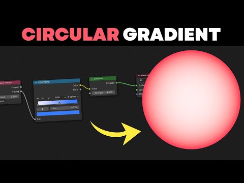 Circular Gradient Material – Blender 3.2 Tutorial