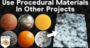 How to Use Procedural Materials in Other Blender Projects