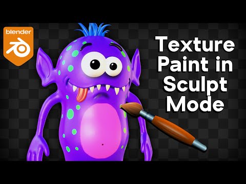 How to Paint in Blender’s Sculpt Mode (No Textures or UV’s Needed)