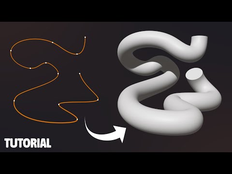 Blender Tutorial – How to Create Meshes From Curves