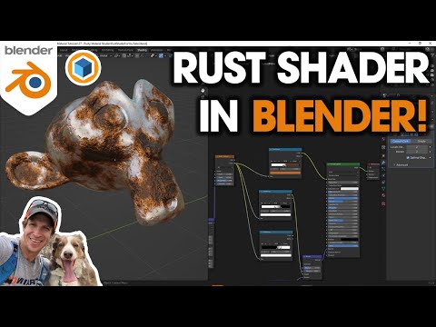Easy RUST MATERIAL in Blender! Quick Adjustable Shader Setup!