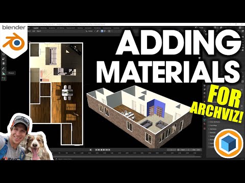Architectural Modeling in Blender Part 4 – Adding MATERIALS to Your Model!