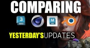 comparing blender, maya, 3ds max and cinema 4d 2024 updates