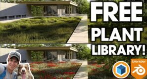Amazing FREE Plant Library and Scattering Add-On for Blender!