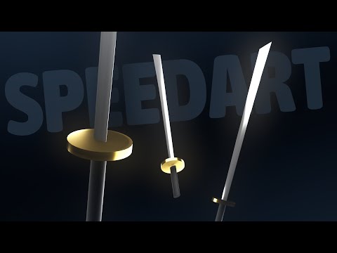 Blender – Low Poly Sword Speedart