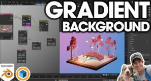 Adding a GRADIENT BACKGROUND to Blender Renderings with the Compositor!