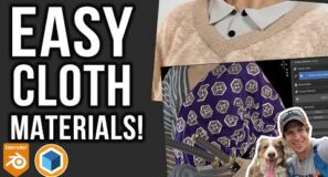 Easy CLOTH MATERIAL CREATION Add-On for Blender – Simply Material!