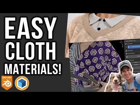 Easy CLOTH MATERIAL CREATION Add-On for Blender – Simply Material!