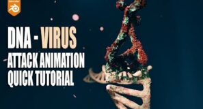 Insanely easy way to animate DNA virus attack in blender