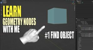 learn geometry nodes with me #1 Find object
