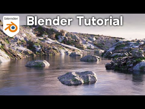 Rocky River Realistic Nature Animation (Blender)