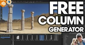 FREE Stone Column Generator for Blender!