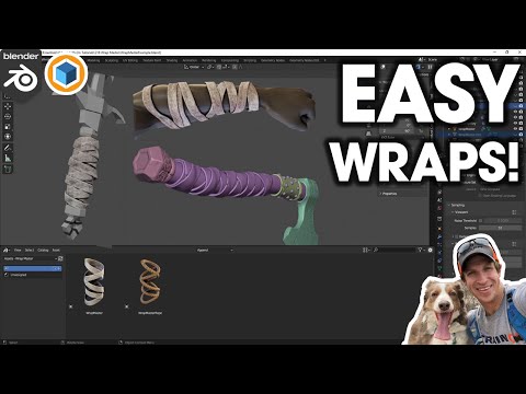 Easy WRAPS in Blender with Wrap Master!