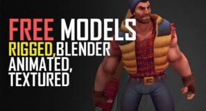 over 100 free animated blender with pbr textures