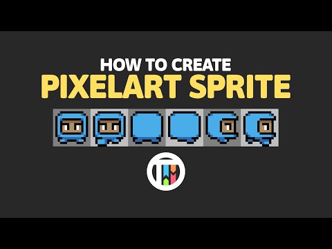How to Create A Simple Pixelart Sprite with 6 Images