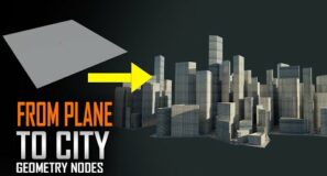 creating a whole city from a plane using geometry nodes