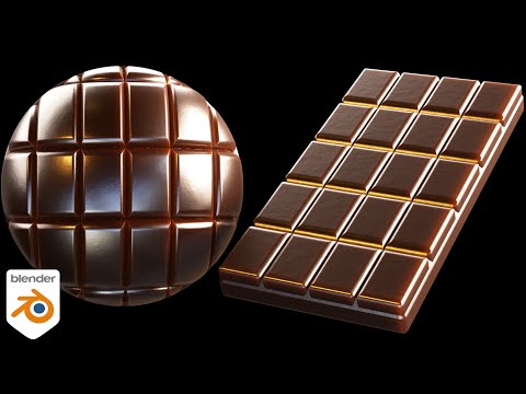 Procedural Chocolate Bar 🍫 (Blender Tutorial)
