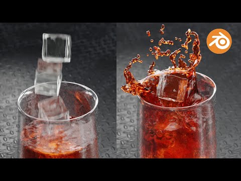 Ice Cube Splash Animation | Blender Tutorial