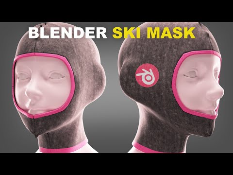 Blender: Make This Ski Mask With Cloth Sim | EASY Tutorial
