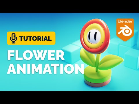 Blender 3D Fire Flower Animation Tutorial | Polygon Runway