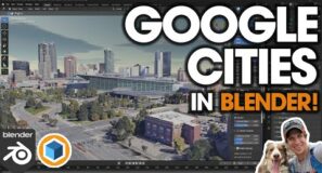 FREE Add-On for Google Maps Cities in Blender!