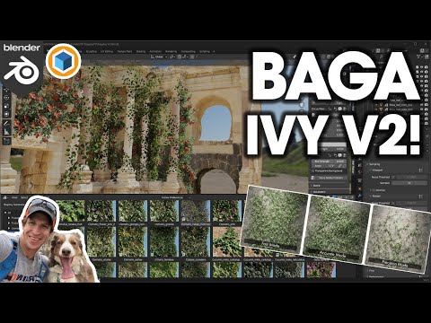 Did the Best Ivy Generator for Blender Get EVEN BETTER? Baga Ivy V2 is HERE!
