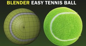 Blender Tutorial: Make A 3D Tennis Ball | Beginners