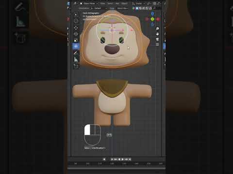 3D MODELLING CUTE CHARACTER 004