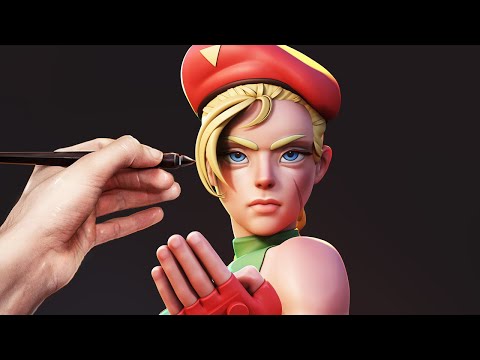 Sculpting without Symmetry! Modeling Cammy (Street Fighter) in Blender