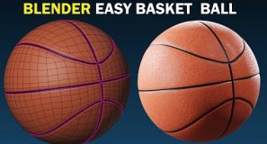 Blender Tutorial: Make A 3D Basketball | Beginners