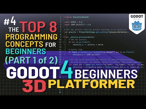 Godot 4 3D Platformer Lesson #4: Coding 101 (Part 1)