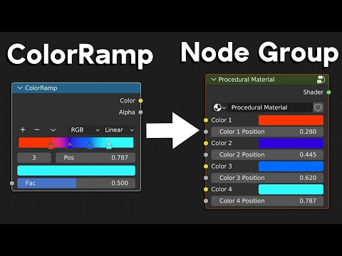 Control a ColorRamp Outside of a Node Group (Blender Tutorial)