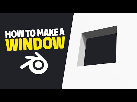 How to Make a Window in Blender (Boolean Tool) – Tutorial