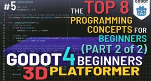 Godot 4 3D Platformer Lesson #5: Coding 101 (Part 2)