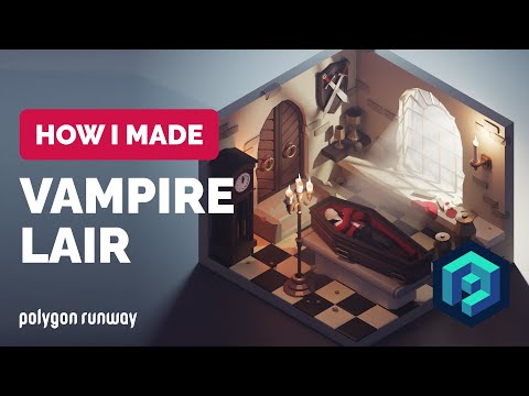 Vampire Lair in Blender 3.3 – 3D Modeling Process | Polygon Runway
