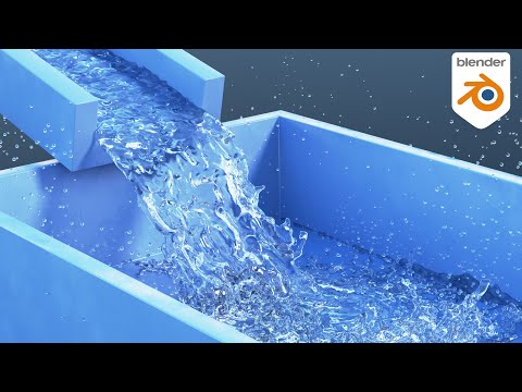 Realistic Fluid Simulation 💦 (Blender Tutorial Trailer)