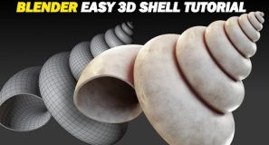 Blender: Make A 3D Shell Using This Simple Method