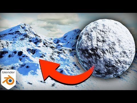 Procedural Snowy Mountain Material 🏔️ (Blender Tutorial)