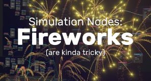 Blender Geometry / Simulation Nodes Tutorial: How to make a firework