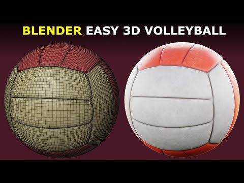 Blender: Make A 3D Volleyball EASY Tutorial